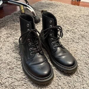 Black Dr Martens 1460 Leather Lace-Up Boots